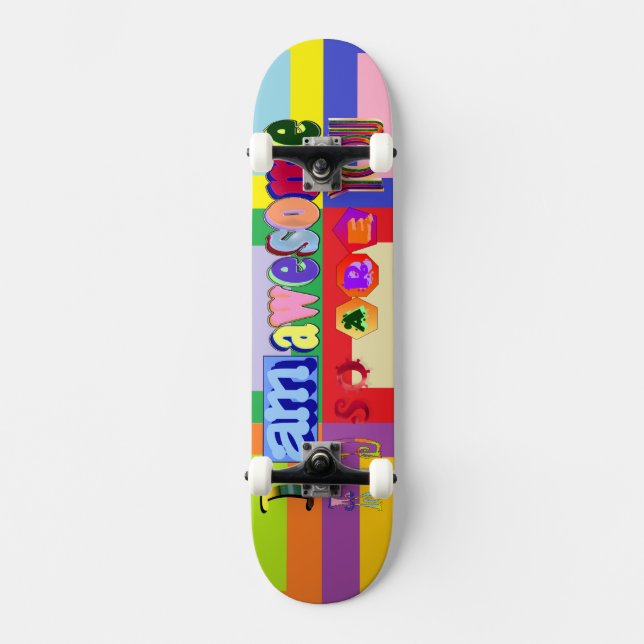 Skate Eu sou Incrível e você também é (Frente)
