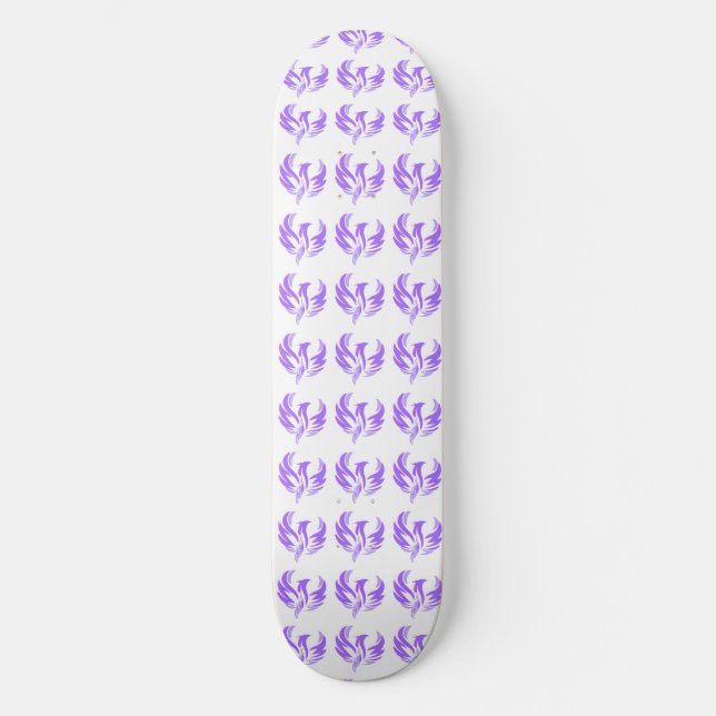 Skate Eu Sou Pássaro de Fogo Chama Violeta - Feminino Sa (Frente)