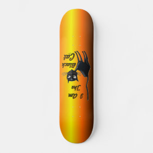 Skate Eu Sou Tabuleiro Negro De Gato