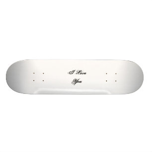 Skate Eu te amo. Em uma pia batismal do roteiro. Preto e