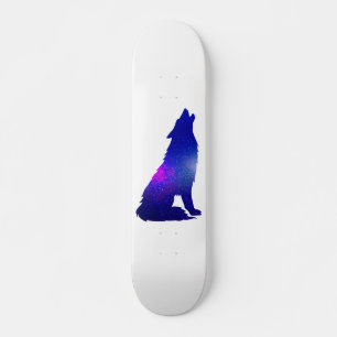 Skate Exibição de Lobo Espacial - Escolher cor de fund