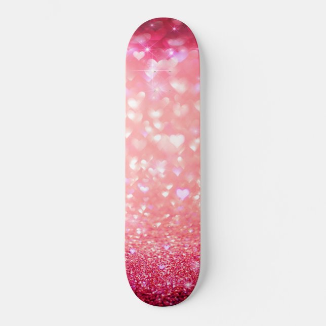 skate - Faísca de Corações Rosa (Frente)