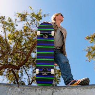 Skate Faixa Verde Azul Preta