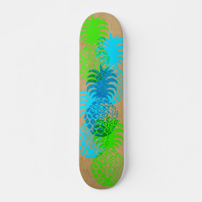 Skate Falso tropical havaiano do abacaxi de Momona de (Frente)