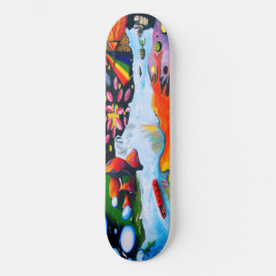 Skate Fantasia Surrealista de Cogumelos Mundo das Maravi