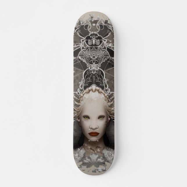 Skate Fantasy Snow Queen no trono com coruja (Frente)