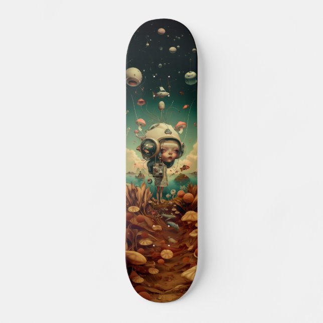 Skate Fantasy wall art skateboard.  (Frente)