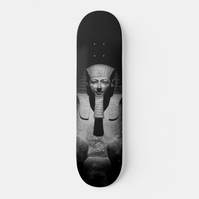 Skate Faraó rei preto e branco (Frente)