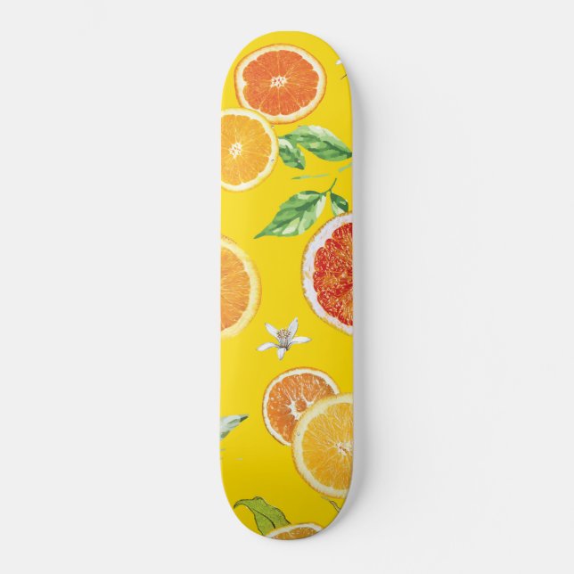 Skate Fatias de laranja #padrão #moderno #estilo (Frente)