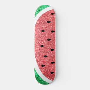 Skate faux glitter watermelon slice design