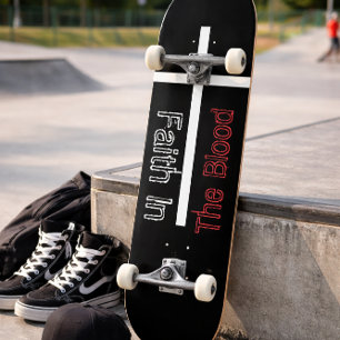 Skate Fé No Crucifixo Cristão Sangue