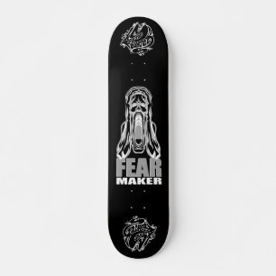 Skate "FEAR MAKER – Caveira de Grito de Horror Deck de S