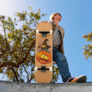 Skate Feiticeira Gatinho e Amigo da Abóbora