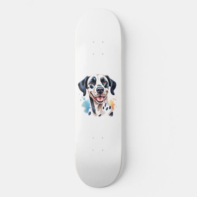 Skate Feliz Cão Dalmático Pet (Frente)