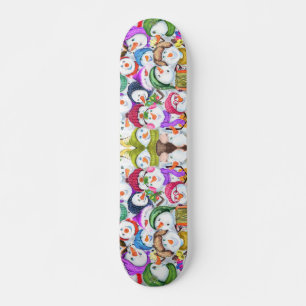 Skate Feliz Snowmans Feliz Festa de Natal Desenho Divert