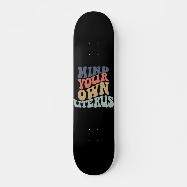 Skate Feminista Cuide do Seu Útero (Frente)
