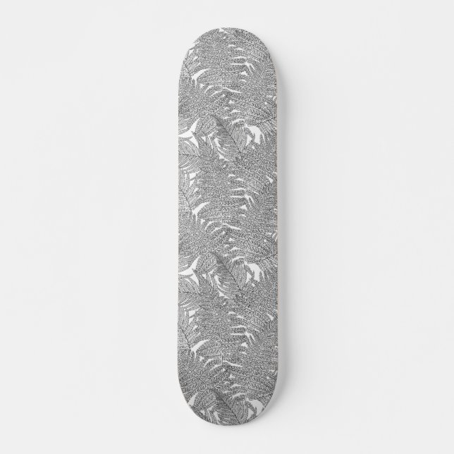 Skate Fern em preto e branco (Frente)