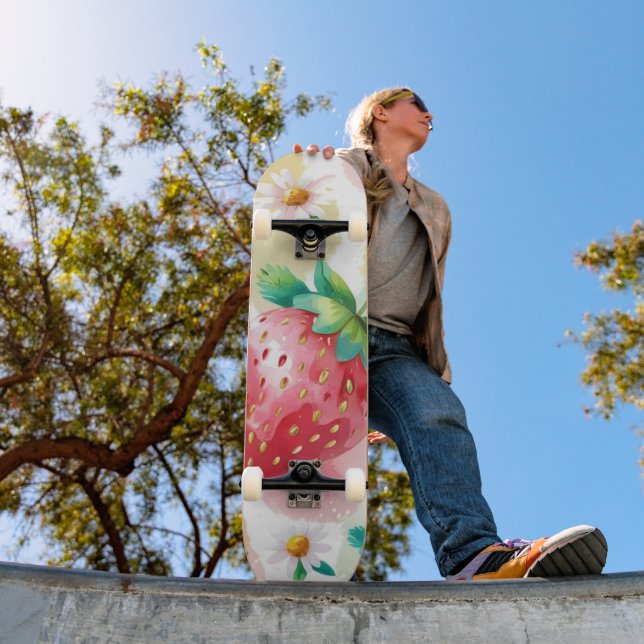 Skate Festa de aniversário arco-íris de morangos frescos (Ao ar livre 1)