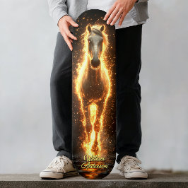 Skate Fiery Glowing Horse
