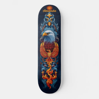 Skate Fiery Phoenix Bird