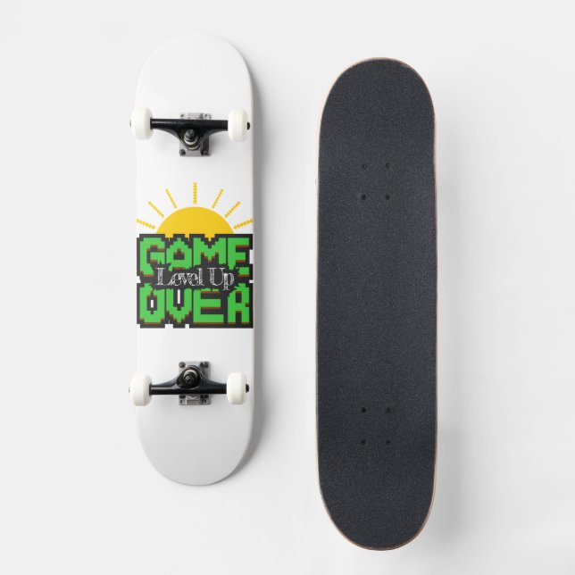 Skate Fim de Jogo, Reviva jogos retrô com, suba de nível (Frente)