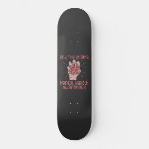 Skate Fim Do Stigma Mental Health Awareness T-Shirt iPa