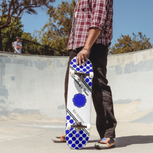 Skate Fita azul da flor por Kenneth Yoncich