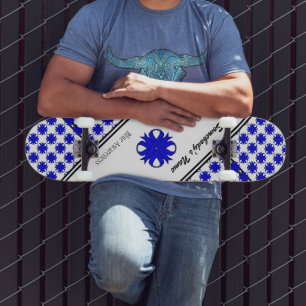 Skate Fita azul do trevo por Kenneth Yoncich