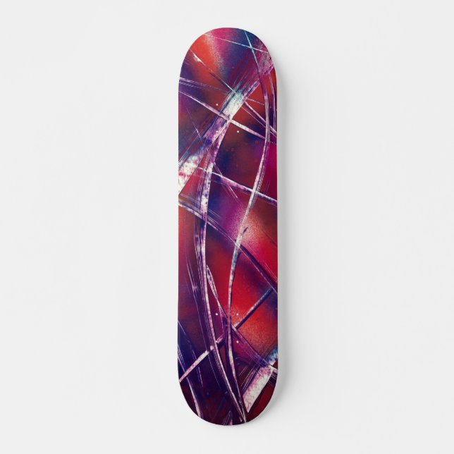 Skate Fita Colorida Púrpura e Rosa (Frente)