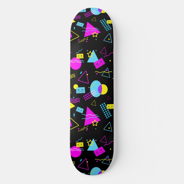 SKATE FITA RETRÔ FORMAS COLORIDAS (Frente)