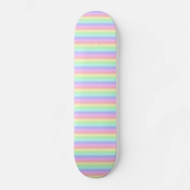 Skate Fitas de Arco-Íris de Pastel - Padrão (Frente)