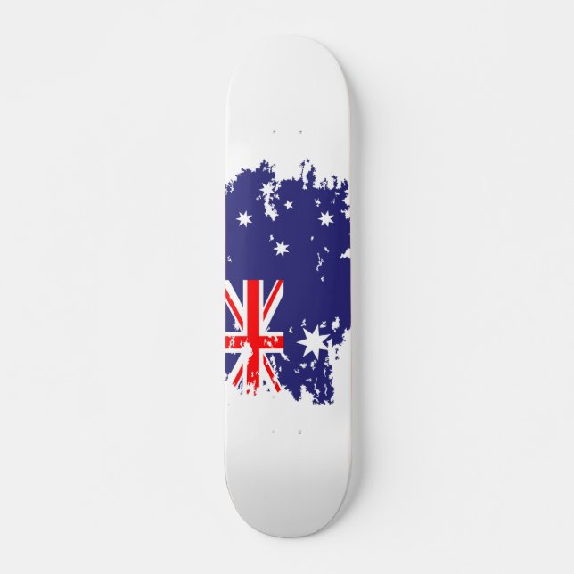 Skate Flag Grunge australiano (Frente)