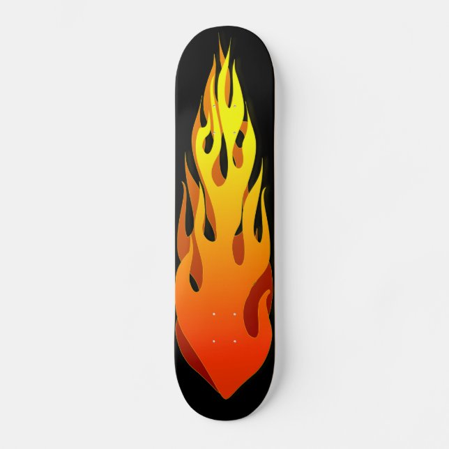 Skate flamejante (Frente)