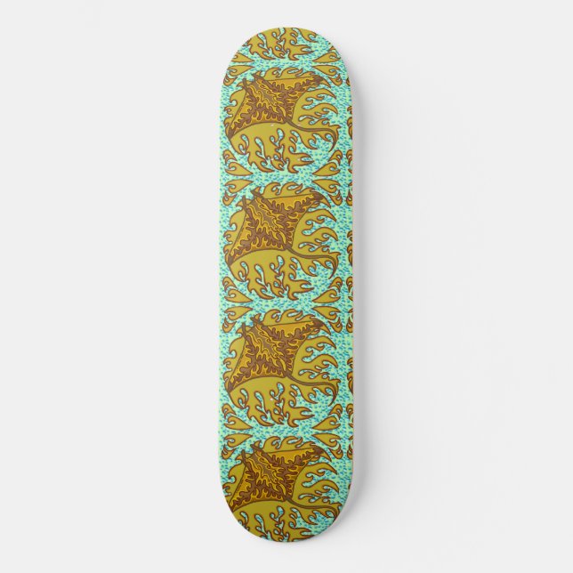Skate Flaming Manta Ray (Frente)