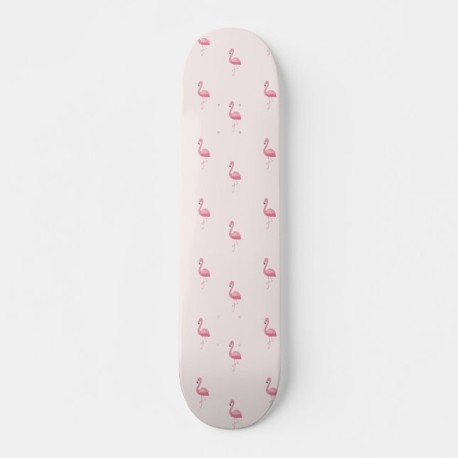 Skate Flamingo cor-de-rosa (Frente)
