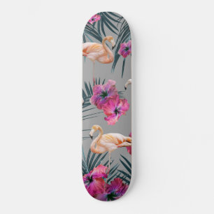 Skate Flamingo Hibiscus Jungle Siesta #1 #tropical