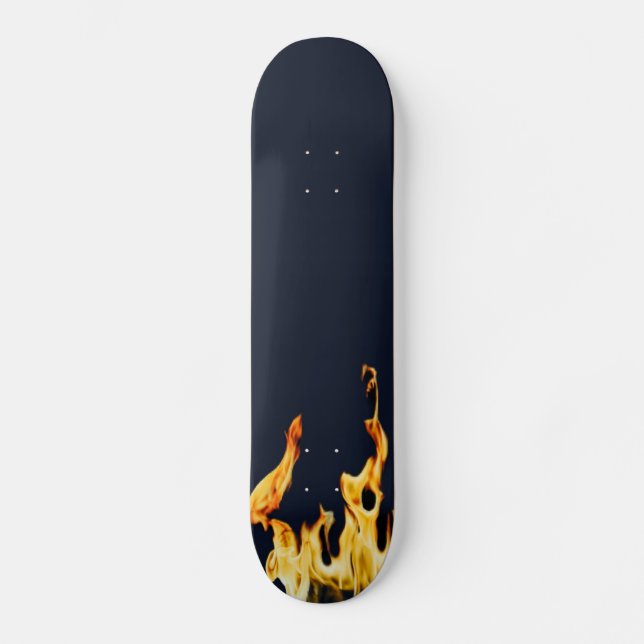 Skate Flammen Flamme Flame Flames Feuer Fire blue (Frente)