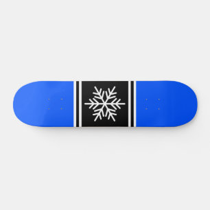 Skate Floco de neve com faixas brancas, azuis-brancas, p