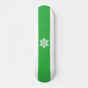 Skate Floco de neve verde-claro brilhante