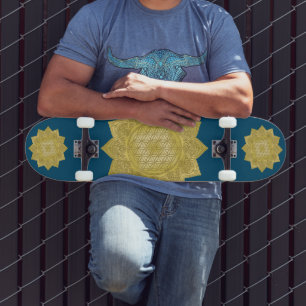Skate Flor da Vida - Mandala Indiana 4