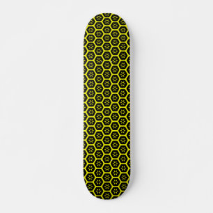 Skate Flor de mel - Preto e Amarelo