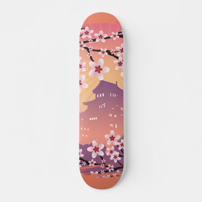 Skate Flor de Pêssego (Frente)