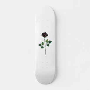 Skate Flor de rosa preta