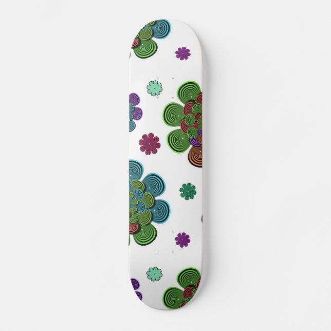 Skate Flor Fractal Dois (Frente)