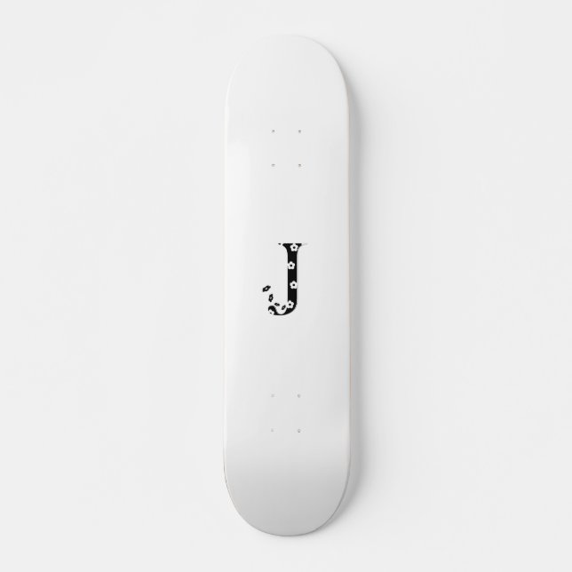 Skate Flor - Letra J Padrão (Frente)