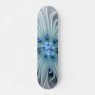 Skate Flor Pastel azul moderna do abstrato floral da
