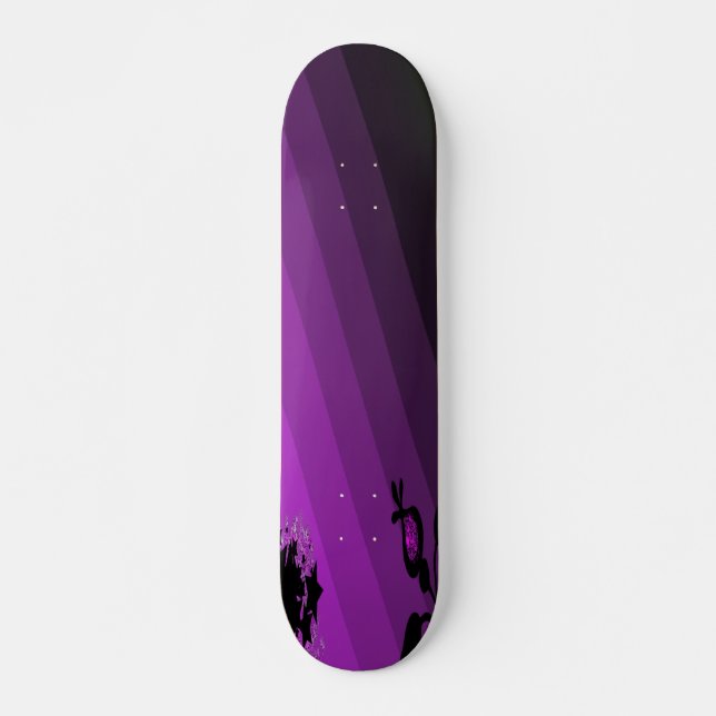 Skate Flor Roxo (Frente)