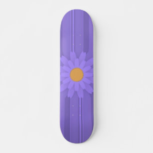 Skate Flor Roxo Simples no Cross Modern