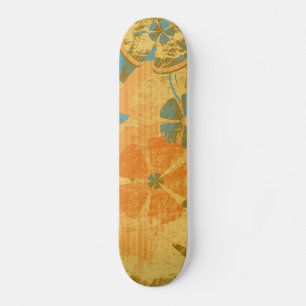 Skate floral da forma do vintage