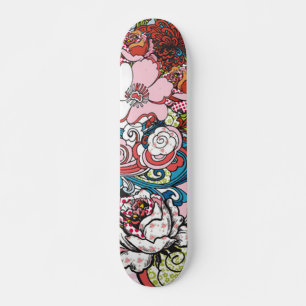 Skate floral havaiano